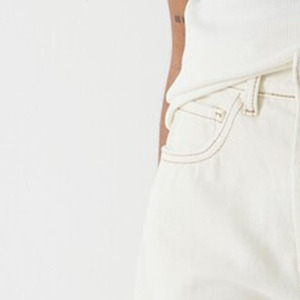 Women's <b>High</b> <b>Waist</b> Cut-Out Straight Leg Denim <b>Jean</b> <b>Shorts</b> Waterproof & Windproof Quick Dry 100% Cotton Light Wash Autumn - Product Image 3