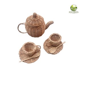 Natural Woven Rattan Christmas Ornaments Handmade Holiday Tree Hanging Decorations Wholesale Gifts - Product Image 6