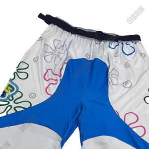 Pantalon de hockey sur roulettes personnalisé Sibrin, imprimé par sublimation, en polyester, avec rembourrage en Cordura, protection professionnelle, évacuation de l'humidité - Product Image 2