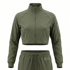 Conjunto Deportivo de Compresión Unisex Negro para Entrenamiento, Running y Actividades, Ropa Premium Maluza de Secado Rápido y Transpirable, Spandex/Poliéster - Product Image 2