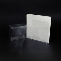 Boîtier rectangulaire transparent en plastique ETB avec matériaux recyclés, épaisseur 0,5 mm, impression UV, logo personnalisé, étui de protection, lot de 5