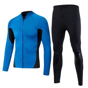 Traje de Neopreno Unisex de Cuerpo Entero con Cierre en el Pecho, Estampado, Manga Larga, Cuello Redondo, Bloques de Color, Impermeable, para Todas las Estaciones, Adulto, 0.5mm-2.0mm - Product Image 2