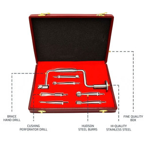 Hudson Brace Manual <b>Hand</b> <b>Drill</b> Set 7 Pcs Neurosurgical Orthopedic Bone <b>Drill</b> Instrument Stainless Steel Surgical Kit Box - Product Image 5