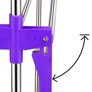 Séchoir à linge pliable et réglable en acier inoxydable, organisateur de linge portable, support de suspension pour vêtements, pour intérieur et extérieur - Product Image 4