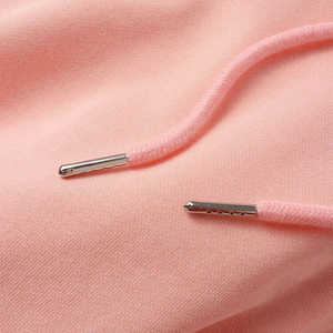 เสื้อฮู้ดสีชมพูแบบยูนิเซ็กซ์ ทรงโอเวอร์ไซส์ ใส่สบาย ทรงปกติ ผ้าถัก สีพื้น สำหรับใส่ในฤดูใบไม้ร่วง - Product Image 5