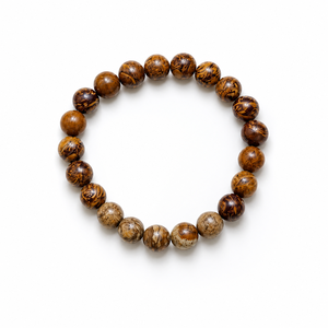 Wholesale Natural Leopard Skin Quartz <b>Bead</b> Bohemian Style Energy <b>Beads</b> <b>Bracelet</b> Luxury Genuine Brown Stone Gift Men Women - Product Image 3