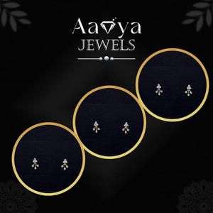 ต่างหูเพชรเพาะเลี้ยงสมัยใหม่ ทองคำแท้ 14K สำหรับผู้หญิง ได้รับการรับรอง หรูหรา เหมาะสำหรับงานแต่งงาน เครื่องประดับชั้นดี - Product Image 1