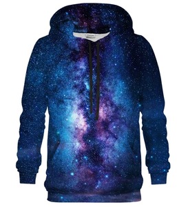 Sudadera con Capucha para Hombre, Estampado Galáctico, Corte Regular, Estilo Casual, Tejido de Poliéster, Diseño Sublimado, Bolsillo Frontal - Product Image 2