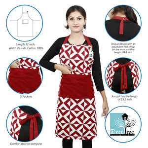 Delantal de Cocina de Algodón 100% Puro de Primera Calidad, Delantal de Chef para Hornear y Cocinar, Lavable y Reutilizable - Product Image 4