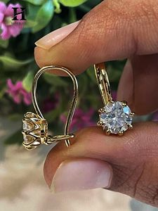 Luxury Solitaire Diamond Drop <b>Earrings</b> – 14k Gold with Certified Diamonds – <b>Fine</b> Jewelry Manufacturer - Product Image 6