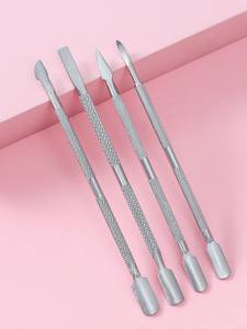 Pousse-cuticules personnalisé très demandé, en acier inoxydable, pour le retrait du vernis à ongles, outils de nettoyage des ongles, pousse-cuticules à pointe acérée - Product Image 4