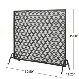 Malla Metálica Decorativa Arabescada para Chimenea, Protector de Chispas Independiente, Cubierta Protectora de Malla Resistente para Hogar - Product Image 5