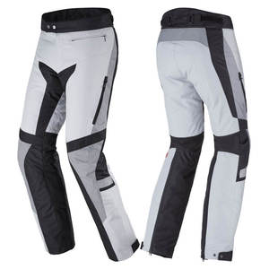 Pantalones Moto de Hombre de Cintura Alta, Ecológicos, Lavados a la Piedra, Cortavientos, con Bloques de Color, de Algodón, Estilo Biker de Otoño con Bolsillos y Cierre de Botones - Product Image 1