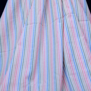 Tela de Algodón Khadi Orgánico Tejida a Mano, Peso Medio 105 GSM, Rayas Rojas y Azules Hechas a Mano, Transpirable y de Secado Rápido para Camisas - Product Image 2