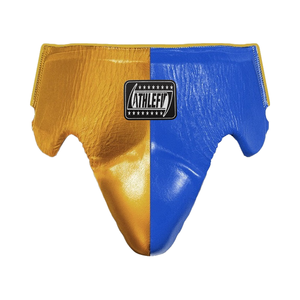 Protège-aine gagnant de protection professionnelle avec étiquette personnalisée 2025 vendeur chaud 100% protecteur de boxe MMA en cuir de vachette - Product Image 1