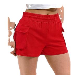 Bangladesh Manufacture Export Best Selling Women's Solid Color 100% Cotton Casual <b>Shorts</b> Pants Breathable Factory Price - Product Image 3