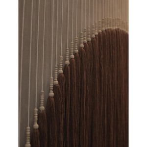Fantástico Tapiz de Macramé Circular Minimalista, Decoración Abstracta con Patrón Vertical para la Sala de Estar - Product Image 6