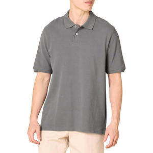 Men's Light <b>Blue</b> Solid Color Knitted <b>Polo</b> <b>Shirt</b> Short Sleeve Casual O-Neck Design - Product Image 3
