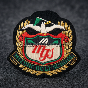 Mizuno Golf School Embroidered Patch <b>Sew</b>-On Fabric Badge Classical Design For Garment - Product Image 2