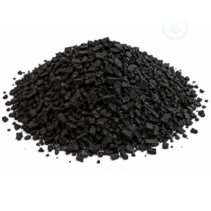 Charbon actif granulaire à base de coque de noix de coco pour la récupération de l'or, haute dureté, média d'adsorption premium, fabricant indien - Product Image 1