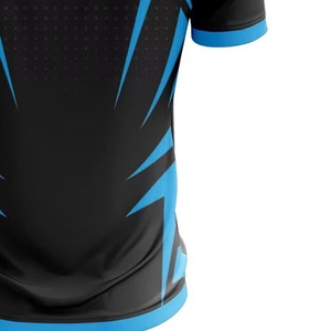Maillot de football pour homme de haute qualité 100% polyester, personnalisable, vêtements d'entraînement à manches courtes, respirant, léger, séchage rapide - Product Image 5