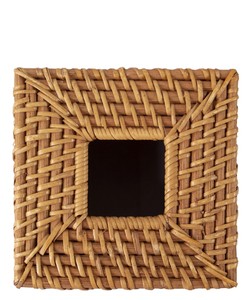 Charmante boîte à mouchoirs en bambou en rotin carré en osier produits de maison faits à la main Vietnam porte-boîte à mouchoirs en osier papier dans la cuisine - Product Image 3