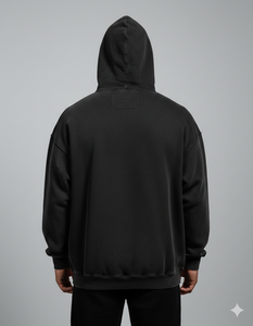 <b>Brown</b> Rexfit Sports Oversized Cotton <b>Fleece</b> Hoodie With Front Pocket Heavyweight Casual Streetwear For Men And Women Pullover - Product Image 2