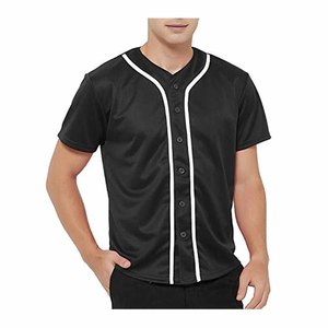 T-shirts de baseball en gros, impression par sublimation, design personnalisé, maillot de baseball - Product Image 4
