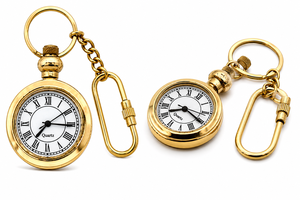 <b>Vintage</b> Brass Compass Keychain Nautical Compass <b>Key</b> Ring Maritime Travel Gift Collectible Accessory - Product Image 6