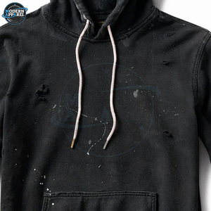 Hoodies Distressed en Coton Mélangé Respirant de Qualité Supérieure – Nouvelle Collection Homme Style Unique – Vente Flash - Product Image 5