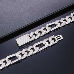 Cadenas de Hip Hop para Hombre, Collar con Diamantes, Totalmente Cubierto de Diamantes - Product Image 3
