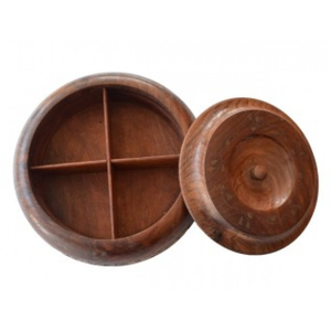 Caja de especias de madera con logo personalizado, redonda, brillante, pulida, lisa, organizador de especias de madera. - Product Image 2