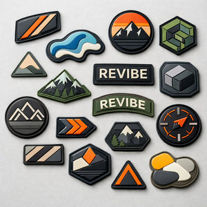 Patchs en PVC écologiques de haute qualité avec logo personnalisé imprimé pour vêtements, sacs et cadeaux - Vente en gros - Product Image 2