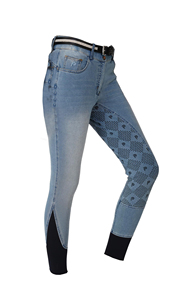 Pantalones de equitación de cuero genuino elásticos de corte ajustado para mujer, transpirables, antideslizantes, de talle alto, tipo leggings para montar a caballo - Product Image 5