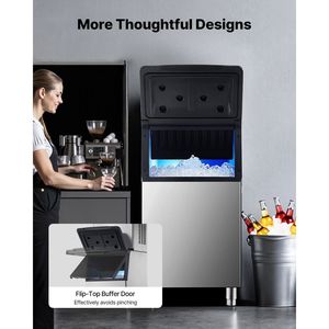 Contenitore per Ghiaccio Commerciale con Capacità di 300 LBS, Piedini in Gomma Antiscivolo Regolabili per Secchielli di Ghiaccio e Vasche per Bevande - Product Image 5