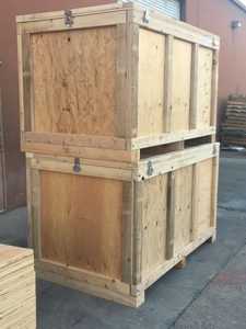 <b>Flat</b> <b>packed</b> Best Selling Plywood Solid <b>Box</b> Crates Vietnam Customizable Size Wooden Storage Fumigation/Quarantine Treatment Desig - Product Image 1