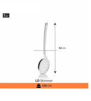 Spatule à fentes en acier inoxydable SS 202, modèle LD, pour cuisine, compatible lave-vaisselle, four et micro-ondes, pour cuisson et service, style indien