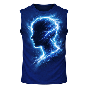 Camiseta sin Mangas Personalizada para Hombre, Suave y Transpirable, de Poliéster/Algodón, Diseñada para Entrenamientos en el Gimnasio, Cómoda - Product Image 5
