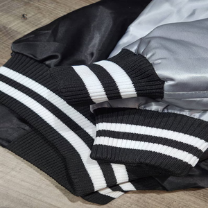 Chaquetas bomber de béisbol con cierre de botones y corte holgado estilo hip hop, último diseño, hechas en Pakistán, chaqueta bomber personalizada para hombre. - Product Image 5