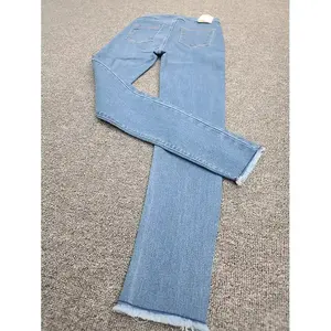 Pantalones Vaqueros de Mezclilla para Mujer, Cintura Alta, Corte Recto, Transpirables, Casuales, de Spandex/Algodón, Alta Calidad, a la Moda, al por Mayor - Product Image 4