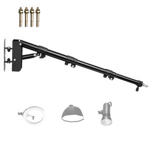 Braccio a Triangolo Robusto da 100 cm (39,37 Pollici) con Rotazione a 180 Gradi, Supporto a Parete per Treppiede S per Anelli Luminosi - Product Image 1