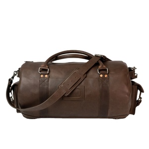 New Wholesale Cowhide Genuine <b>Leather</b> Duffle <b>Bag</b> for <b>Men</b> Outdoor <b>Weekend</b> Overnight Travel <b>Bag</b> Fashion Accessories - Product Image 1