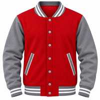 Veste universitaire pour homme, logo personnalisé, bicolore, style baseball, boutons pression, veste bomber universitaire, streetwear, vente en gros, OEM, ODM