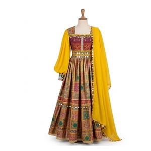 Vestido de Novia Afgano Kuchi Hecho a Mano con el Mejor Material, Vestido Afgano Kuchi de Algodón de Verano para Mujer de Alta Calidad - Product Image 2