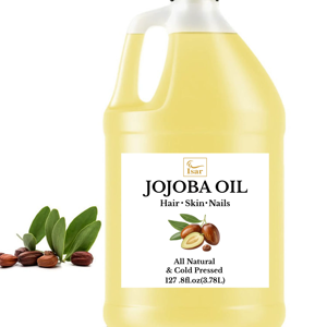 Aceite de Jojoba Prensado en Frío al por Mayor para el Crecimiento del Cabello, Brillo Facial y Uñas, Aceite de Jojoba 100% Puro, Natural, Virgen y Sin Refinar de la India - Product Image 1