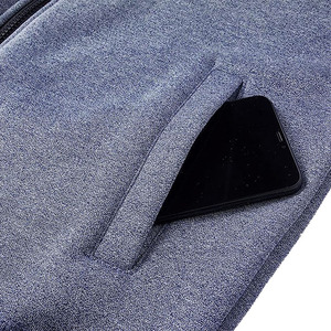 Sudaderas con capucha para hombre, cosidas a máquina, de tejido polar grueso, de alta calidad, de manga larga, con cremallera completa, para actividades al aire libre y para estar en casa. - Product Image 6