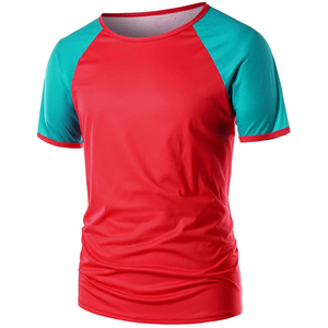 T-shirt formel à col rond pour homme en polyester/coton haute densité, impression numérique, tissu écologique, respirant, séchage rapide - Product Image 1