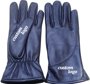 Guantes de cuero genuino de alta calidad para mujer, guantes de vestir de invierno para hombre con logotipo de marca personalizado y MOQ bajo. - Product Image 2