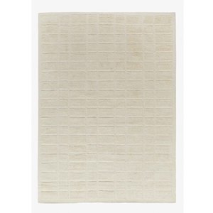Neutral Brown Textured Grid Rug Contemporary Minimalist Carpet Luxury Hand Tufted Area Rug for Living Room Bedroom Office Decor - Product Image 6