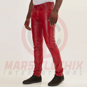 New Arrival Stylish Comfortable Leather <b>Pants</b> For Men Top Selling Product Streetwear Men Leather <b>Pants</b> - Product Image 3